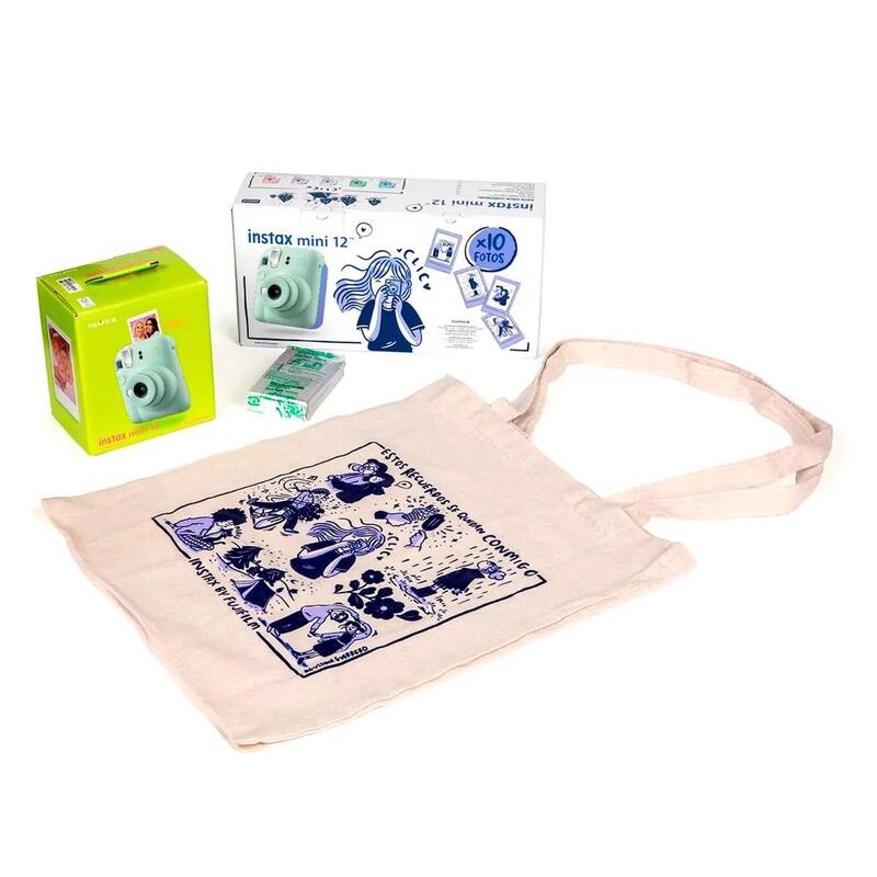Fujifilm Kit Blossom Instax Mini 12 Mint Green Cámara Instantánea