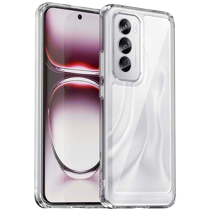 Funda Antigolpes Premium Para Oppo Reno12 Pro 5g Acrílico Anti-Amarillo Transparente