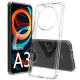 Funda Antigolpes Premium Para Xiaomi Redmi A3 Acrílico Anti-Amarillo Transparente