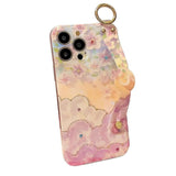 Funda Aurora Floral Y Mariposas Con Pulsera Iphone 16