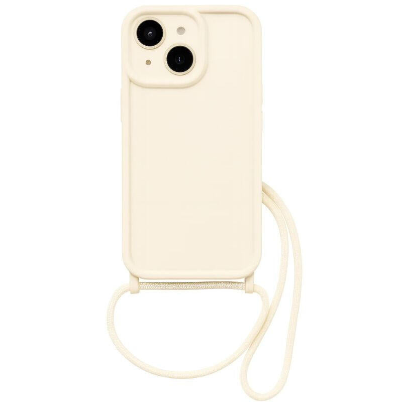 Funda Colgante De Silicona Iphone 15 Blanco