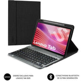 Funda Con Teclado Subblim Shock Case Lenovo Tab 10.1' 2025 Negra