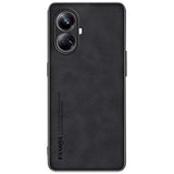 Funda De Cuero Pu Realme 10 Pro+ Negro