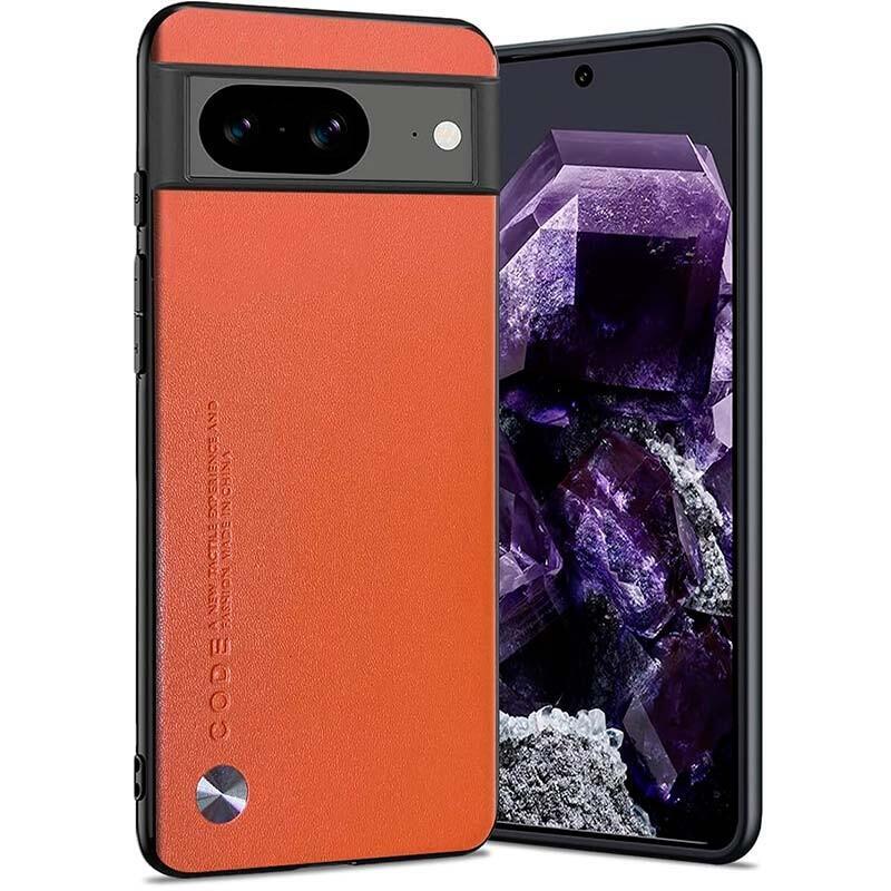 Funda De Polipiel Google Pixel 8 Luxury Naranja
