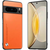 Funda De Polipiel Google Pixel 8 Pro Luxury Naranja
