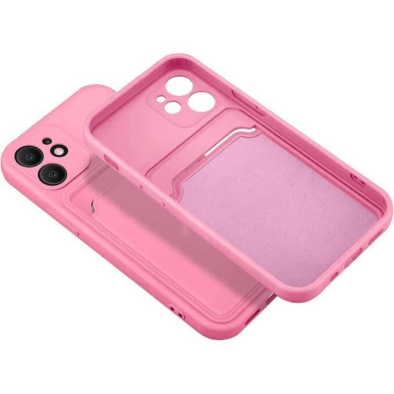 Funda De Silicona Apple Iphone 14 Rosa Con Cartera