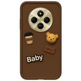 Funda De Silicona Coffee Bear Xiaomi Redmi 14c Marrón