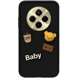 Funda De Silicona Coffee Bear Xiaomi Redmi 14c Negro