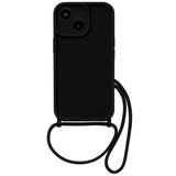 Funda De Silicona Con Colgante Iphone 15 Negro