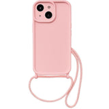 Funda De Silicona Con Colgante Iphone 16 Rosa