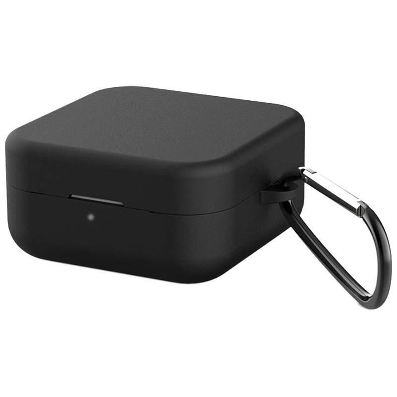 Funda De Silicona Con Mosquetón Para Xiaomi Mi True Wireless 2 Basic Negro