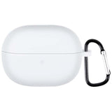 Funda De Silicona Con Mosquetón Para Xiaomi Redmi Buds 3 Lite Blanco