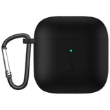 Funda De Silicona Con Mosquetón Para Xiaomi Redmi Buds 3 Negro