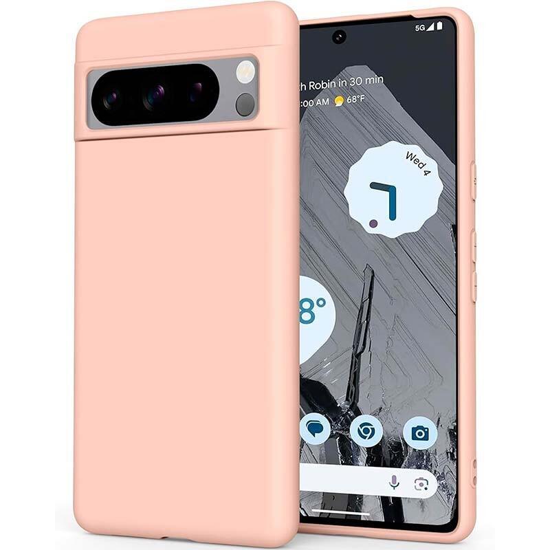 Funda De Silicona Google Pixel 8 Pro Rosa