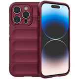 Funda De Silicona Wave Iphone 15 Pro Max Borgoña