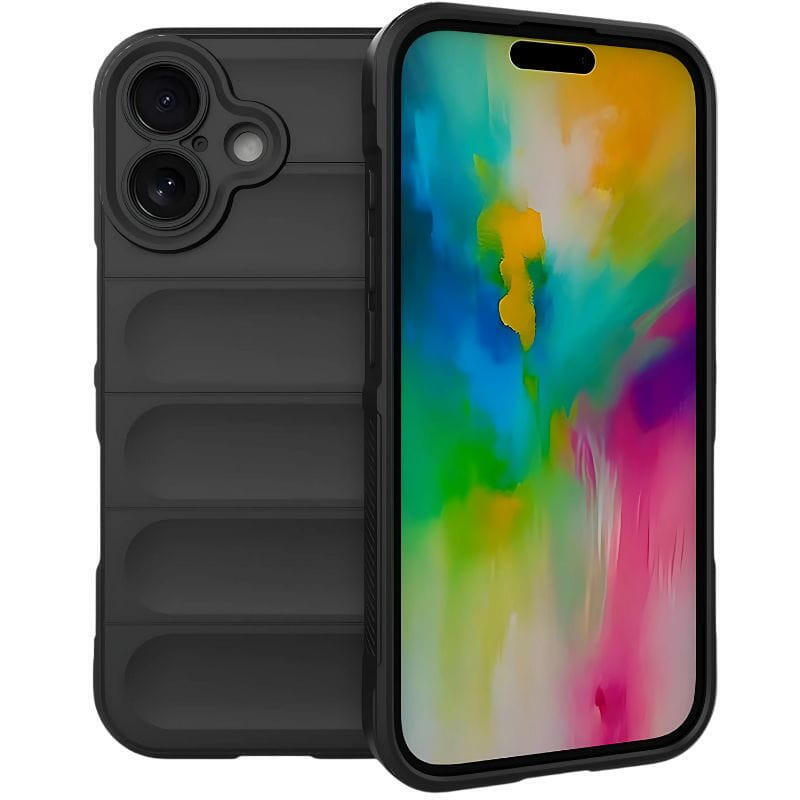 Funda De Silicona Wave Iphone 16 Negro