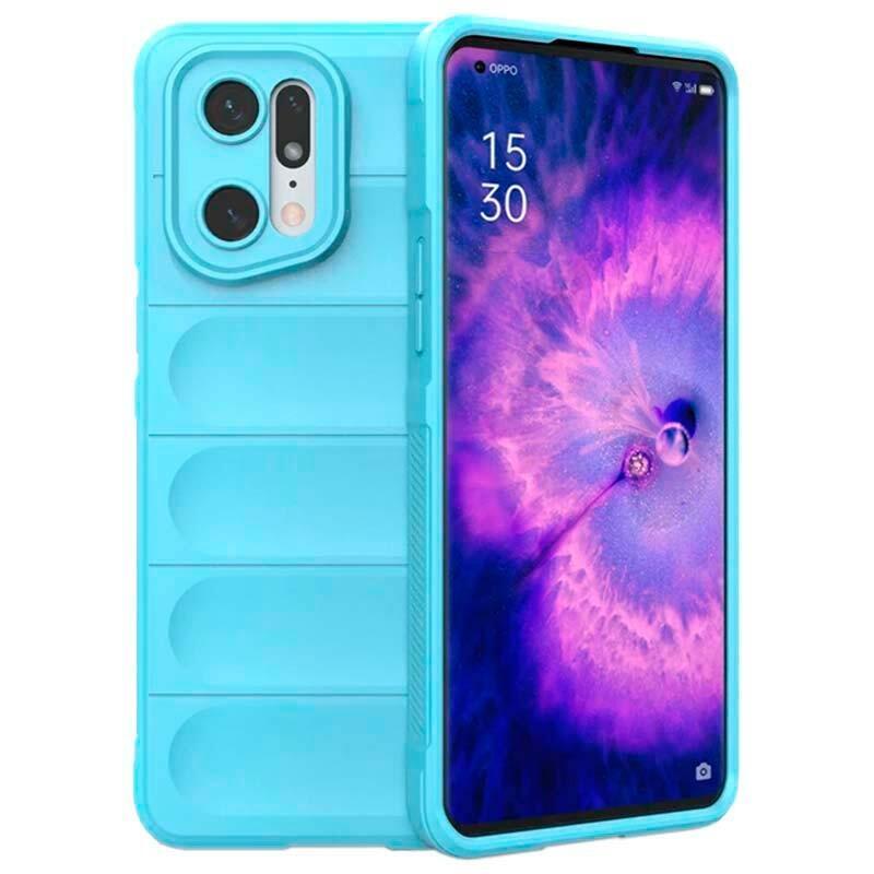 Funda De Silicona Wave Oppo Find X5 Pro 5g Azul Claro