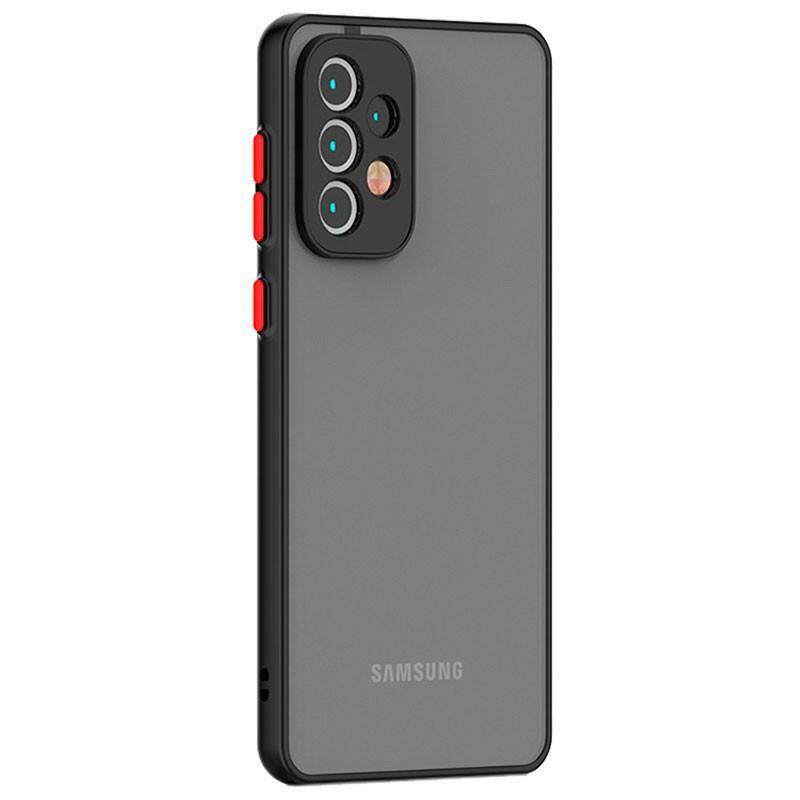 Funda Dual Mate Samsung Galaxy A13 A135 Negro+Rojo