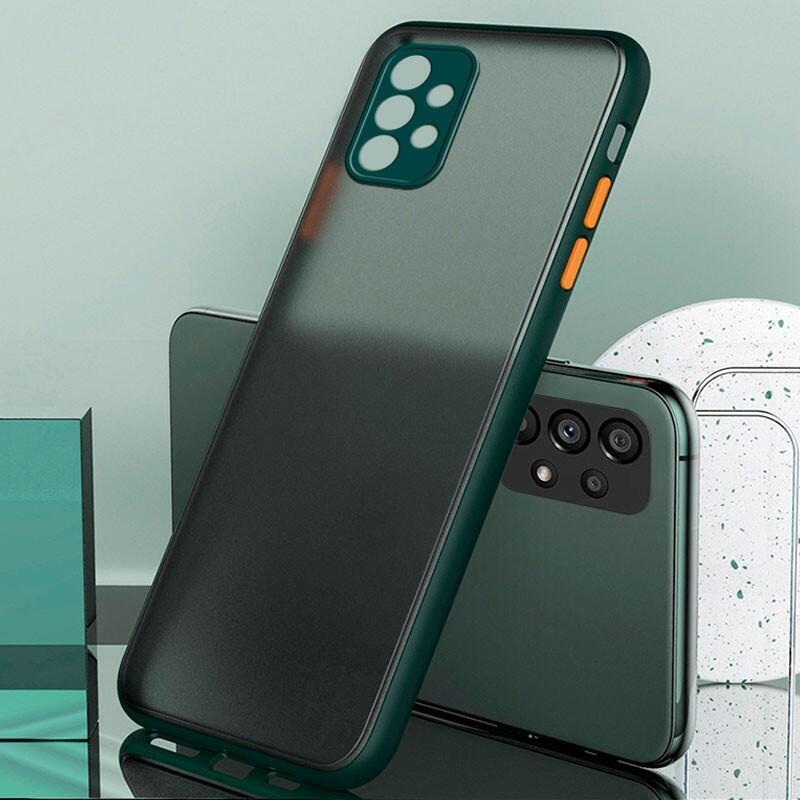 Funda Dual Mate Samsung Galaxy A33 5g A336 Verde+Naranja