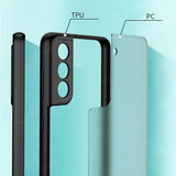 Funda Dual Mate Samsung Galaxy S21 Fe Negro+Rojo