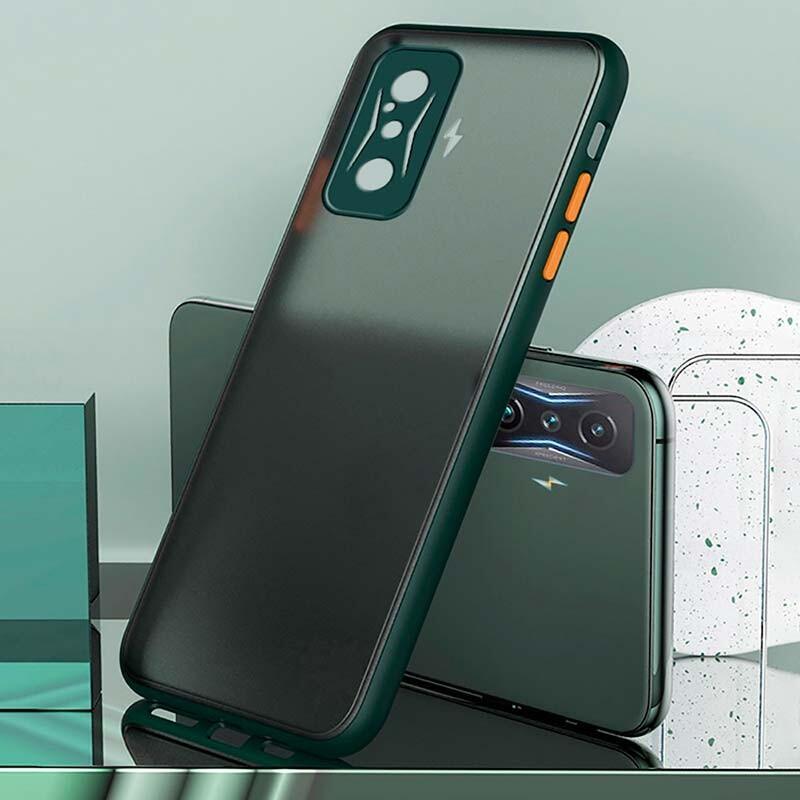 Funda Dual Mate Xiaomi Poco F4 Gt Verde+Naranja