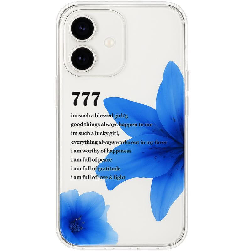 Funda Floral Azul Blossom Zzz Para Iphone 16