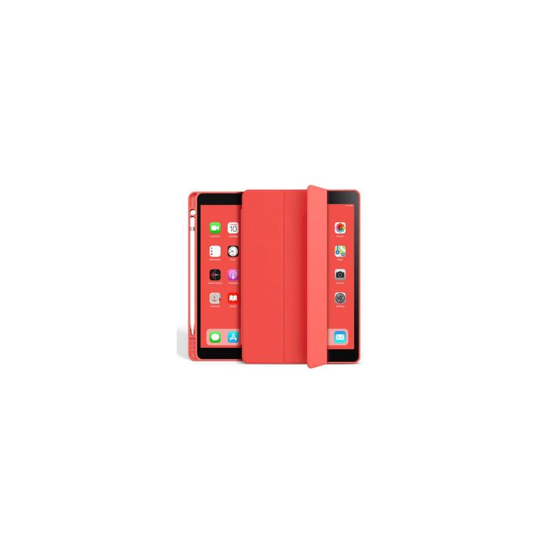 Funda Folio Rojo Soporte Magnético Reforzado Con Compartimento Para Lápiz Táctil Para Apple Ipad Air 13 (24 -25) / Pro 12.9 (18 - 23) - Eiger®