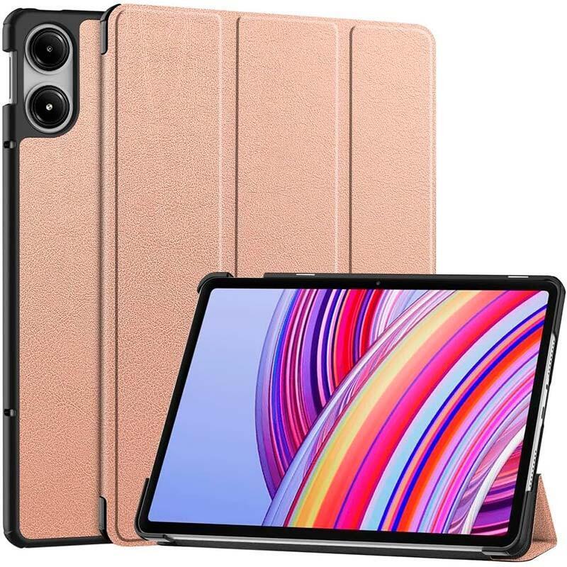 Funda Inteligente Xiaomi Redmi Pad Pro / Poco Pad 12.1 Con Soporte Dorado Rosa