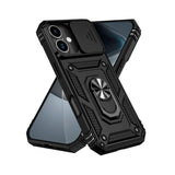 Jc Trasera Con Anillo De Soporte + Protector De Cámara Negro Apple Iphone 17