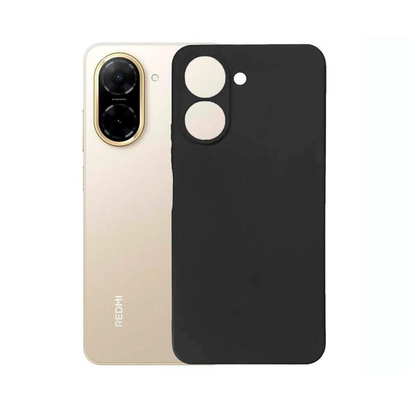 Funda Jc Trasera De Silicona Negra Xiaomi Redmi A5
