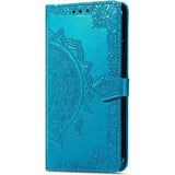 Funda Libro Mandala Xiaomi Redmi 13c / Poco C65 Azul