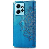 Funda Libro Mandala Xiaomi Redmi Note 12 4g Azul