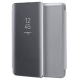 Funda Libro Smart Mirror Xiaomi Redmi 13c / Poco C65 Plata