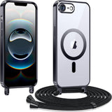 Funda Magnética Con Colgante Para Iphone 16e Negro