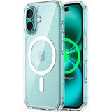 Funda Magsafe Compatible Para Iphone 16 Plus 6.7 Transparente