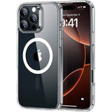 Funda Magsafe Compatible Para Iphone 16 Pro 6.3 Transparente