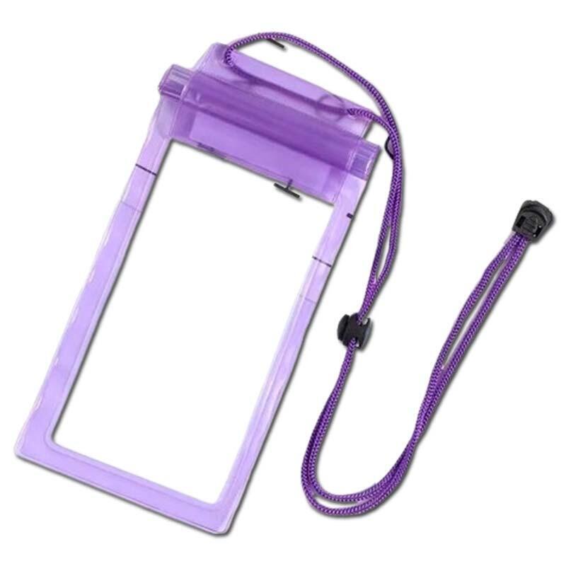 Funda Móvil Impermeable Acuática Colgante Universal Púrpura