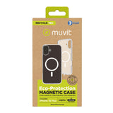 Funda Muvit Recycletek Magsafe Para Apple Iphone 16 Plus Transparente