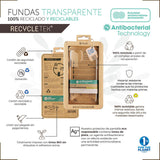 Funda Muvit Recycletek Para Apple Iphone 14 Plus Transparente Antibacterias