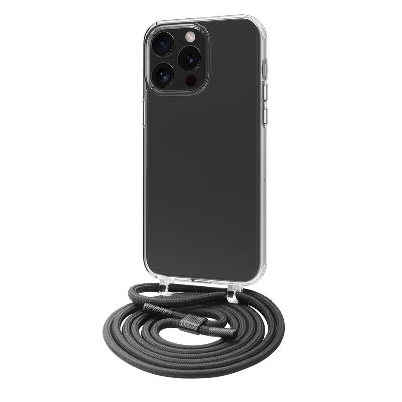 Funda Muvit Recycletek Para Apple Iphone 15 Pro Max Transparente + Colgante Negro