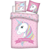 Funda Nordica Unicornio Cama 90 Microfibra
