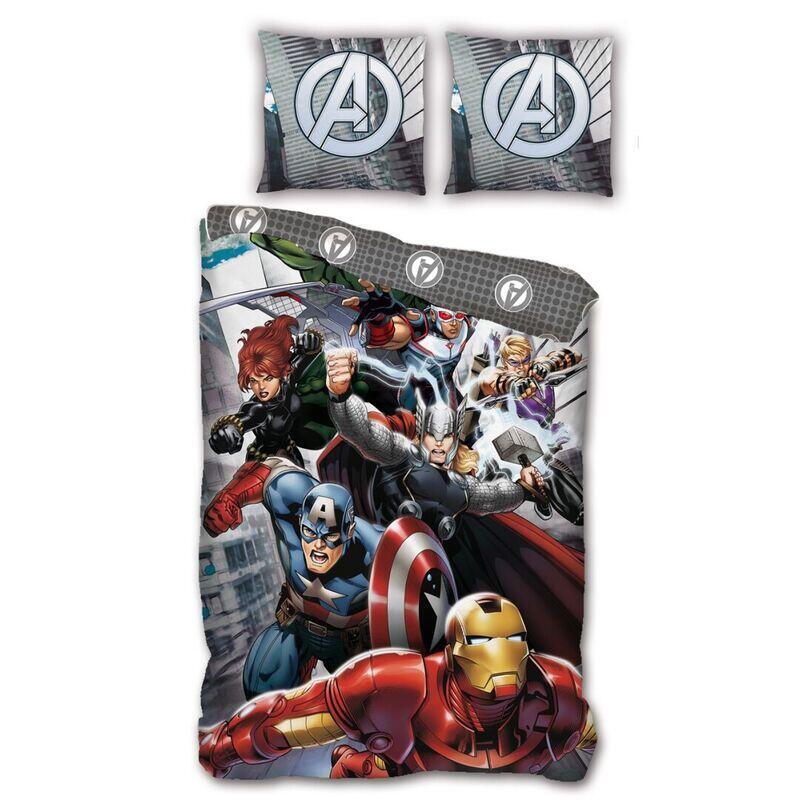 Funda Nordica Vengadores Avengers Marvel Cama 90cm Microfibra