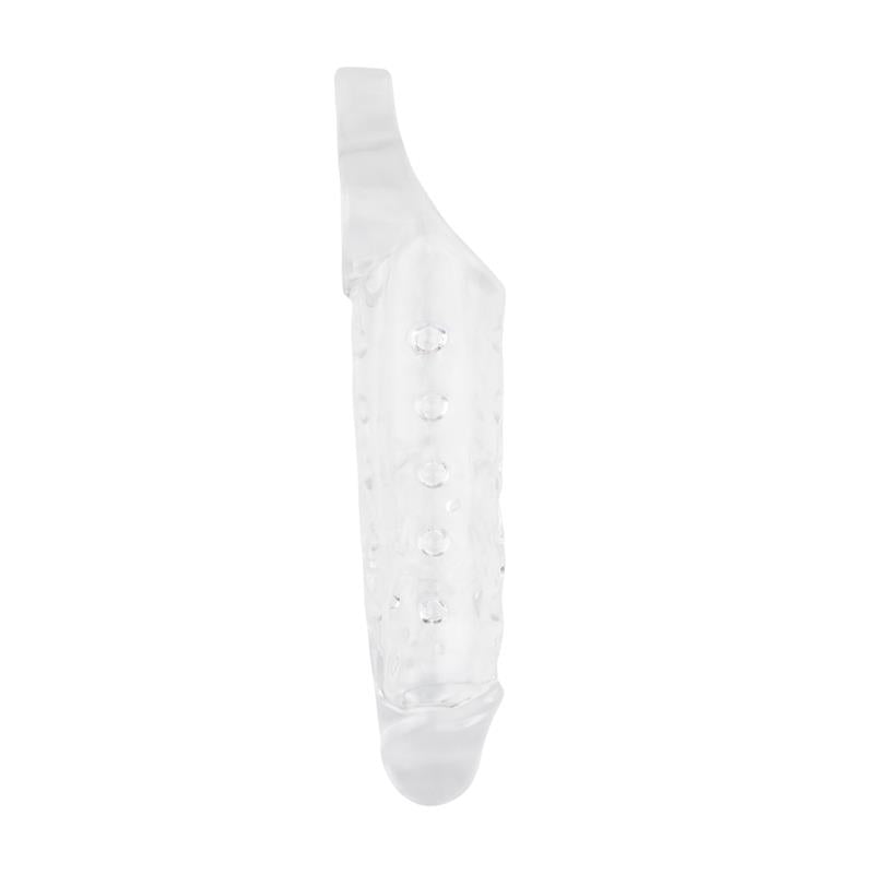 Funda Para El Pene Con Sujeción Para Testículos Mighty Transparente