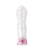 Funda Para El Pene Texturizada Con Bala Vibradora Transparente