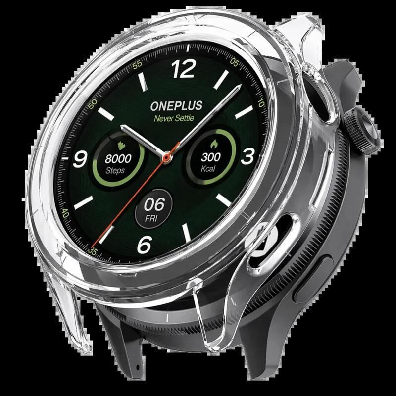 Funda Pc + Cristal Templado Oneplus Watch 4 Transparente