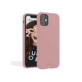 Funda Premium De Silicona Y Microfibra Para Apple Iphone 14 Rosa Sable - Jaym® Classic® **
