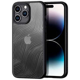 Funda Rígida Anti-Scratch Shell Iphone 15 Pro Max Negro+Transparente