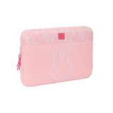 Funda Safta Miffy Flores  Para Portatil Hasta 15.6" - Alojamiento Acolchado - 3.8l - 395x35x275mm - Rosa