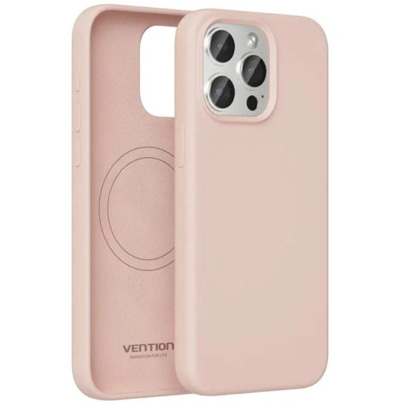 Funda Silicona Con Magsafe Vention Kudp0-20 Compatible Con Iphone 13 Mini Rosa