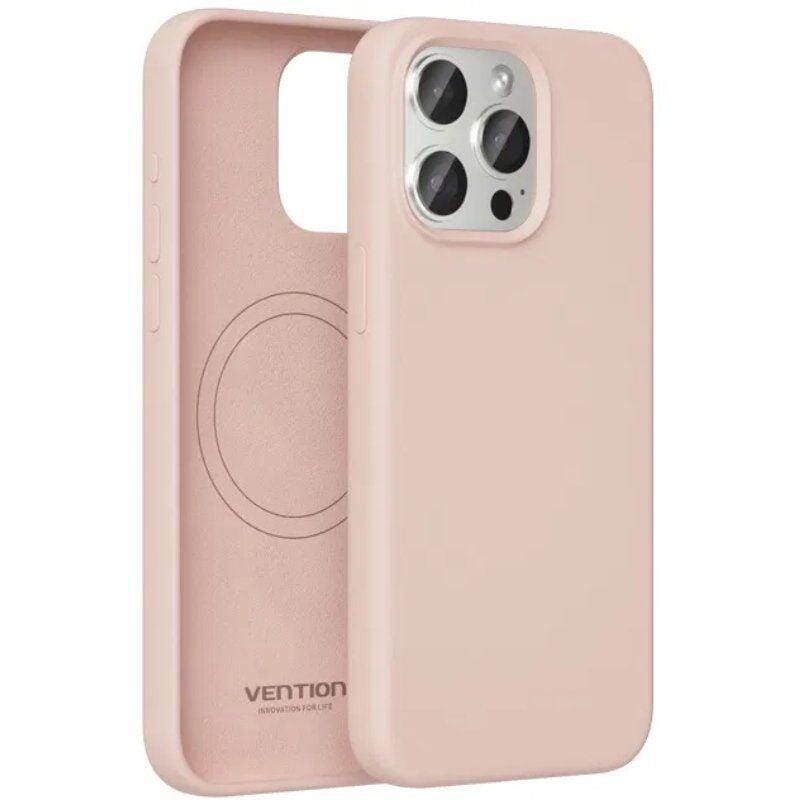 Funda Silicona Con Magsafe Vention Kuep0-30 Compatible Con Iphone 14 Pro Rosa